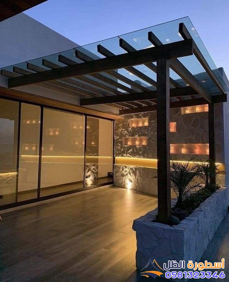 برجولة خشب للسطح تركيب برجولات حديد |برجولات متحركة في مكة 